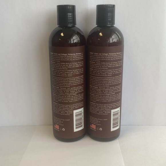 HARBA Biotin and Collagen Thickening Shampoo 12 Oz (Pack of 2) - Picture 2 of 2